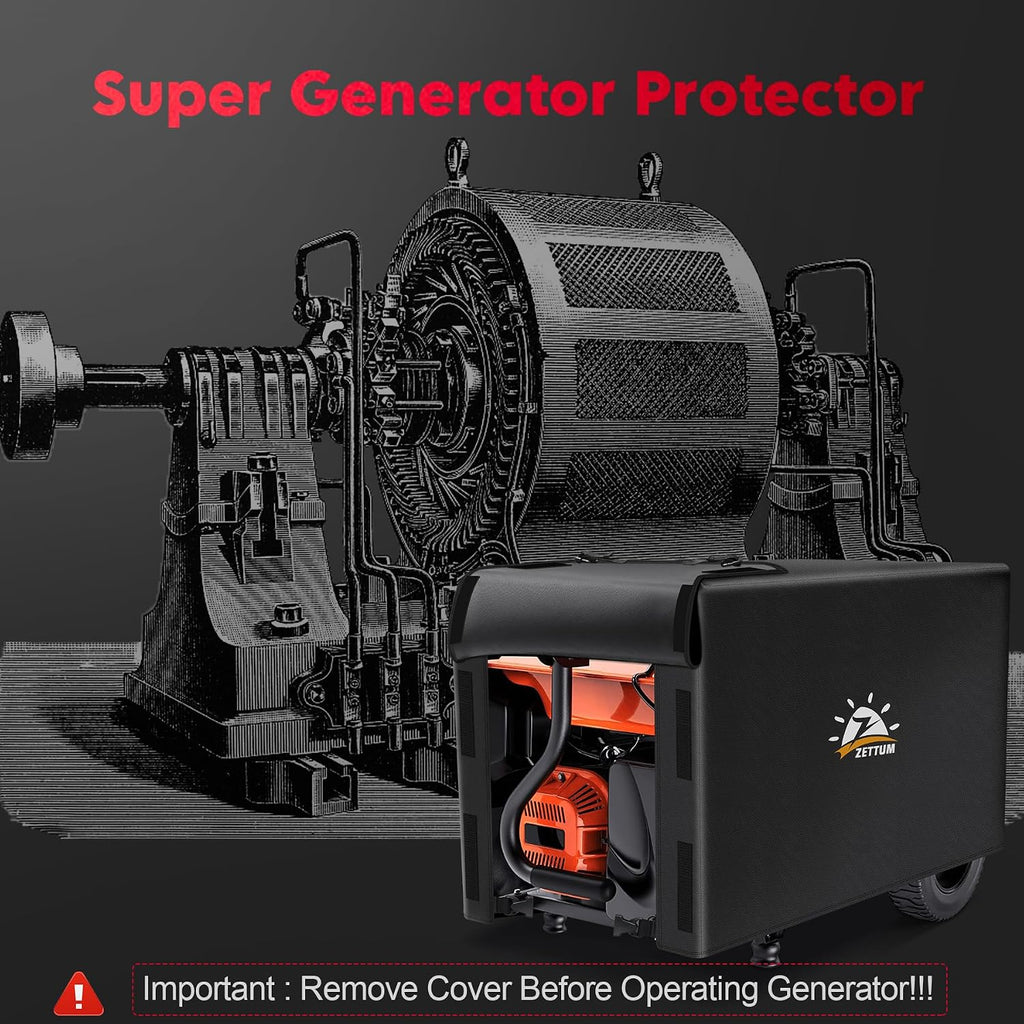 Generator Cover 32 Inch - 600D Outdoor Generator Covers Heavy Duty Waterproof, Small Outside Equipment Cover for