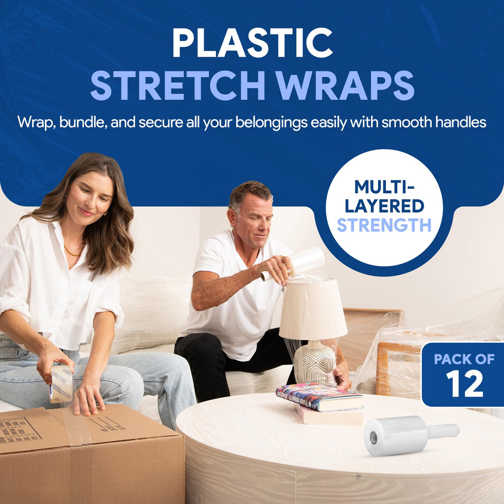 5" Plastic Stretch Wrap with Handles