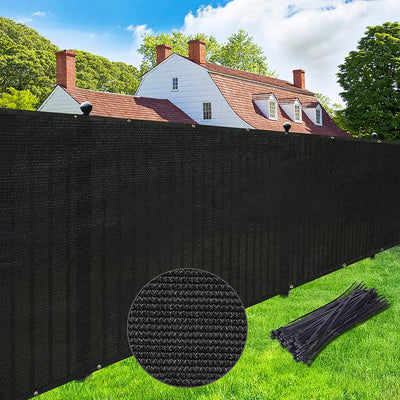 Privacy Screen Fence 5' x 50' Commercial Shade Cover with Brass Grommets Heavy Duty Perfect for Outdoor Back Yard