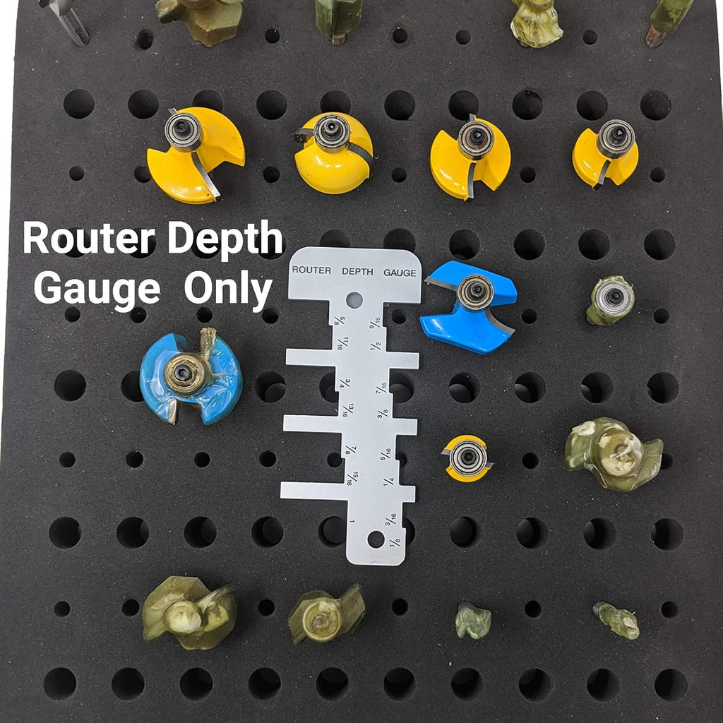 TOFL Router Depth Gauge – Easy Bit Depth Measuring Tool for Hobbyist Woodworking and DIY Projects