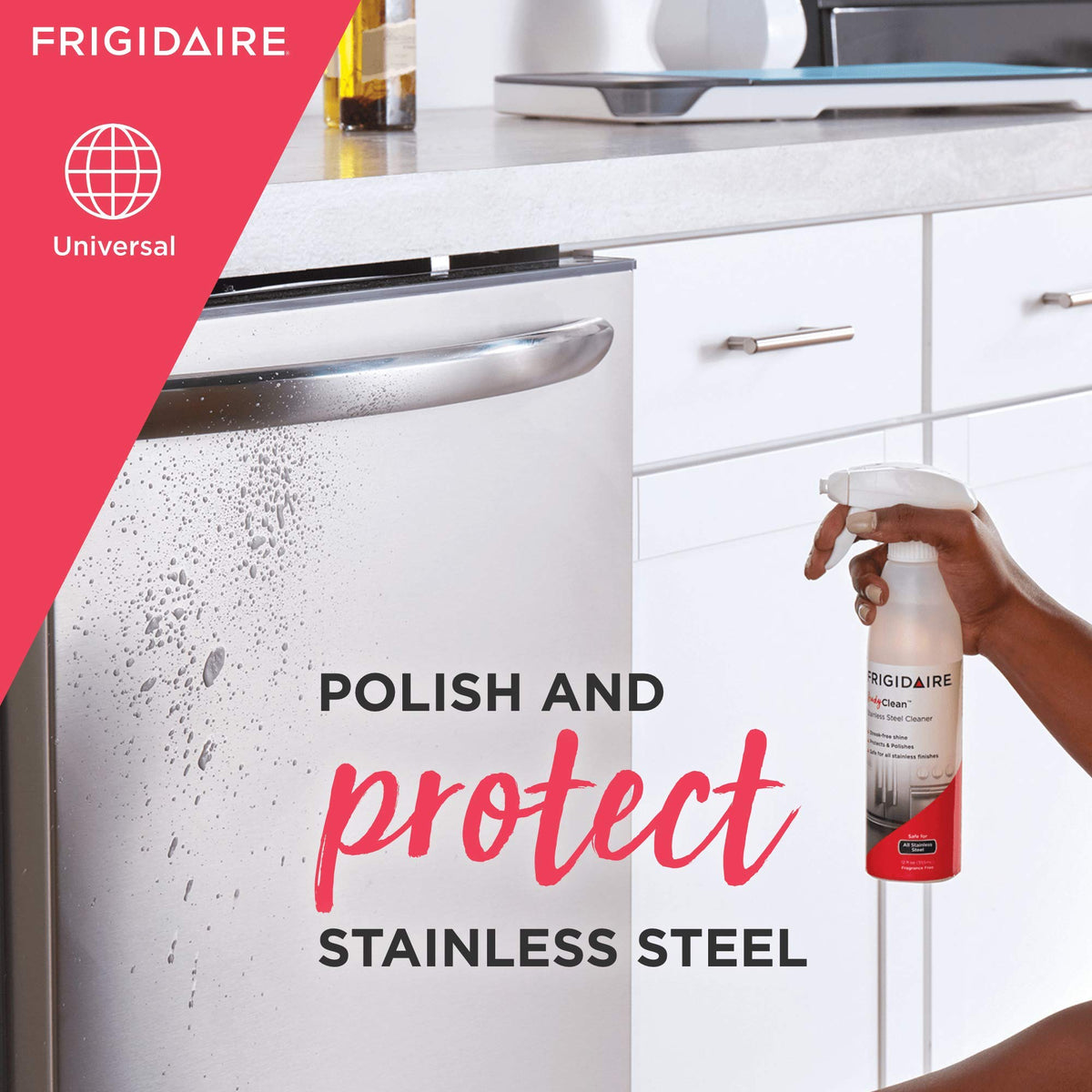 10FFSSCL02 Ready Clean Stainless Steel Cleaner, 12 Ounces, 2-Pack