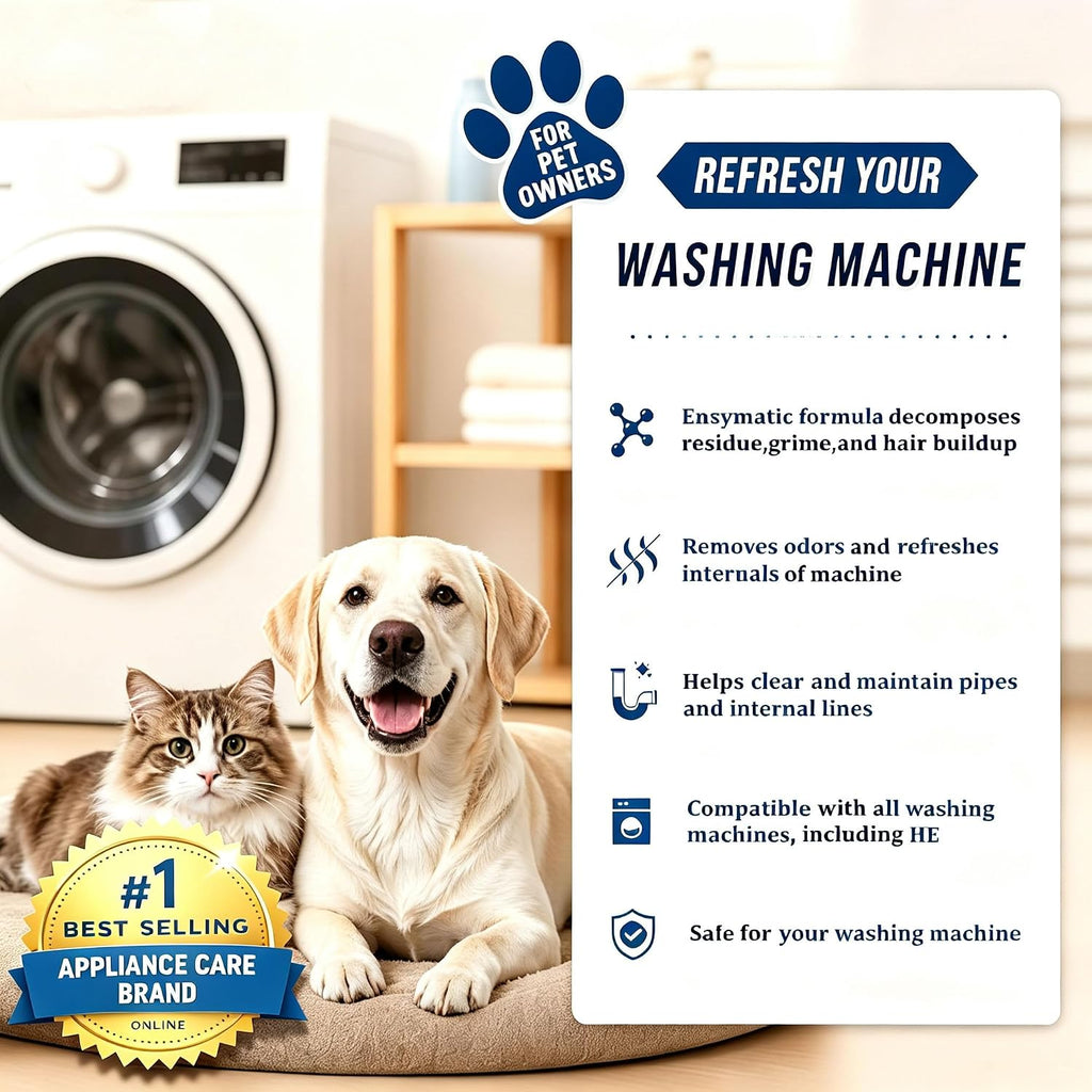 Washing Machine Cleaner Tablets for Pet Owners Ocean