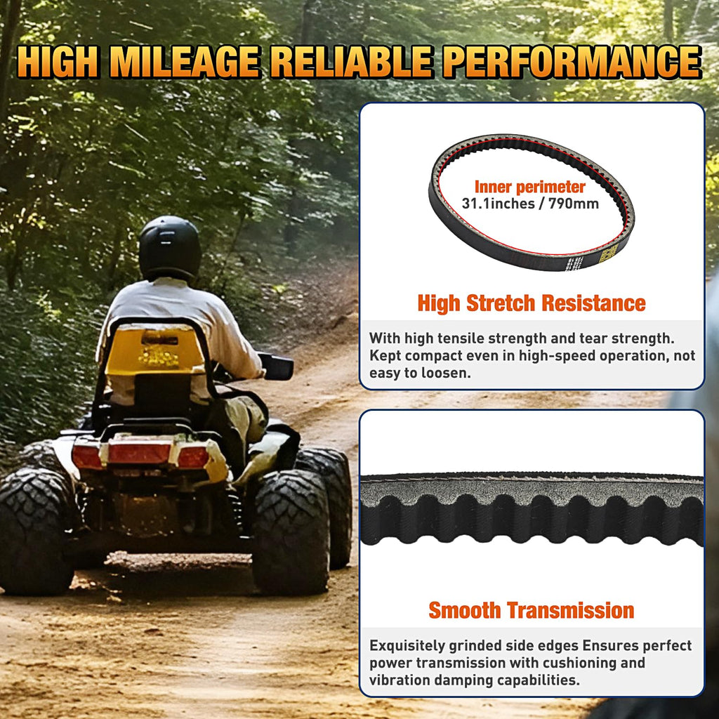 Nilight 835-20-30 CVT Drive Belt Replacement for 4-Stroke GY6 125cc 150cc
