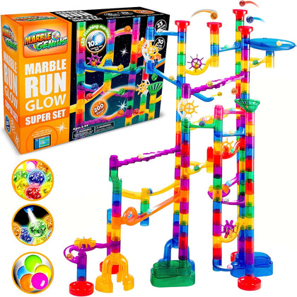 Space Theme Marble Run, 200 Pieces, STEM Toy