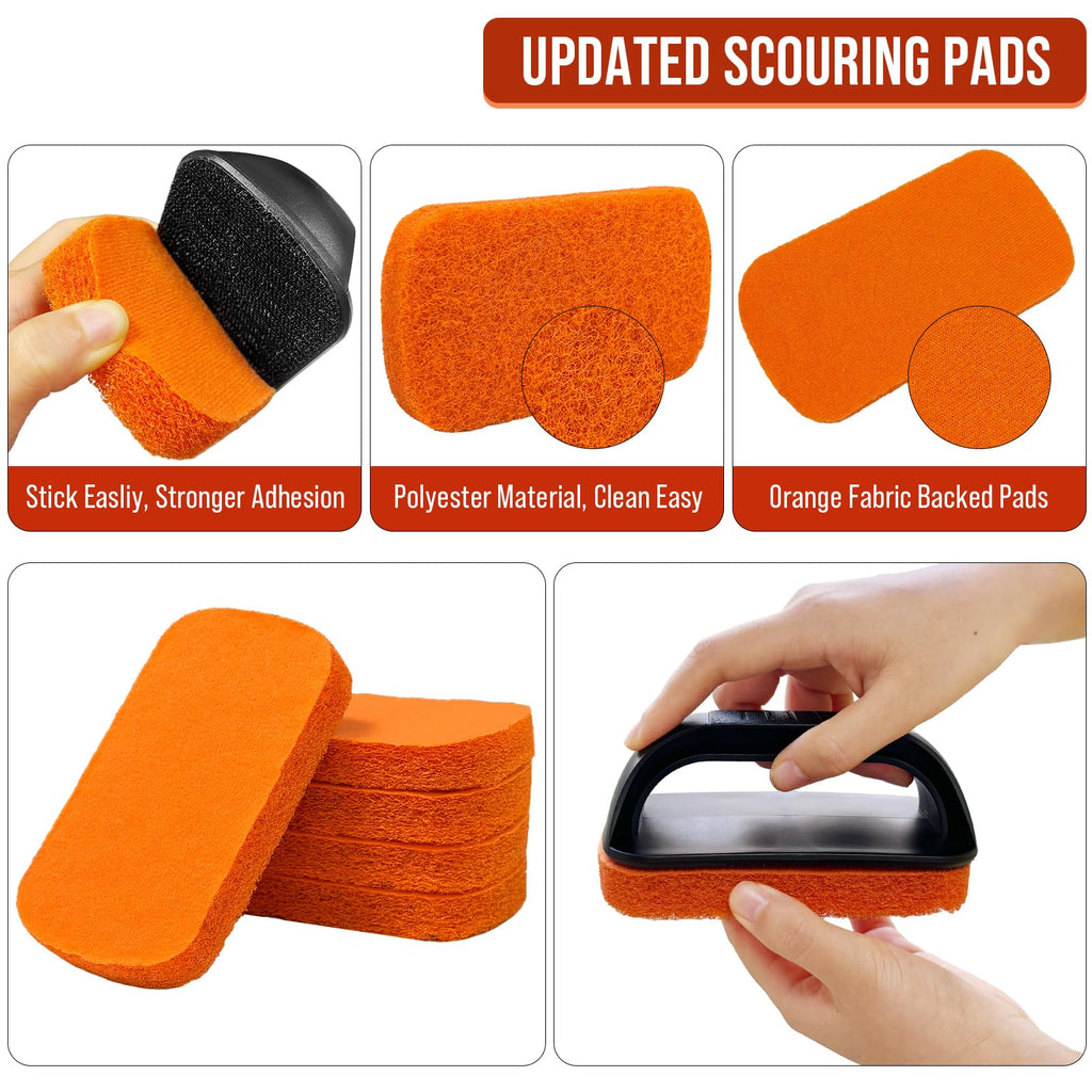 Griddle Cleaning Kit for Blackstone, Non-Scratch Scouring Pads for Kitchen