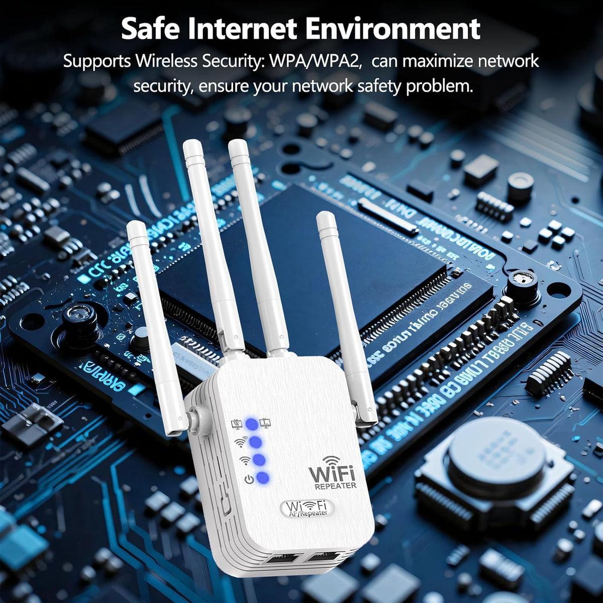 WiFi Extender, WiFi Extenders Signal Booster for Home Up to 8500 sq.ft and 45 Devices, WiFi Range Extender, Wireless