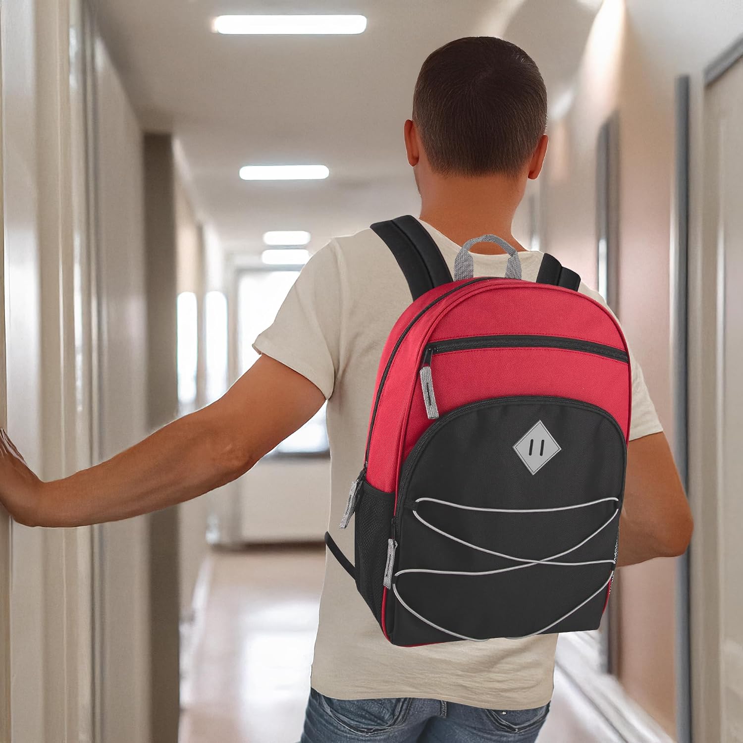 Kids Backpacks with School Supplies for Boys, Girls | 20 Piece Back to School Supplies Set with 17" Bungee Backpack