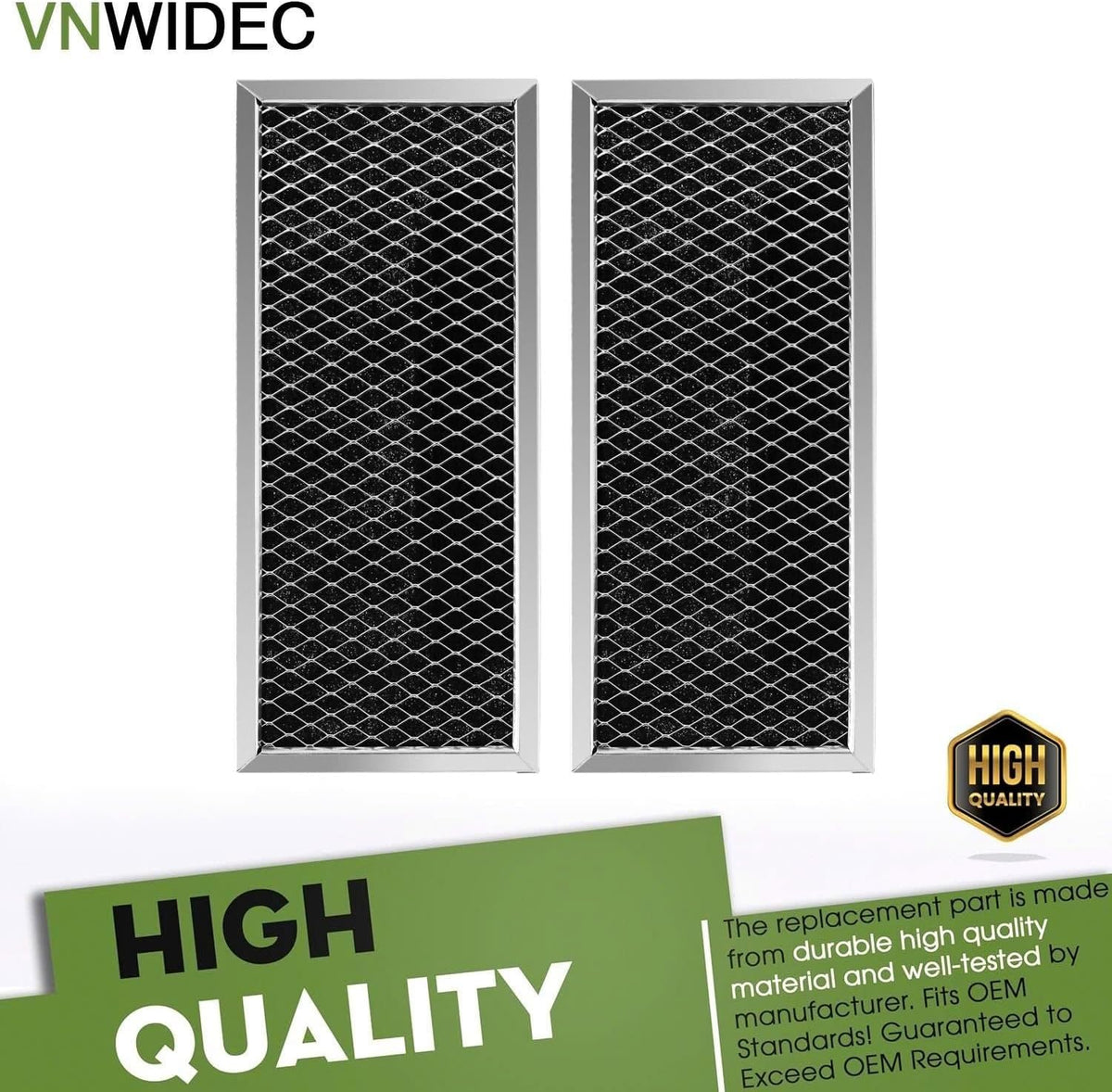 2-Pack Microwave Filter for GE PVM9179EK3ES PVM9179EK4ES PVM9179FL2DS
