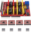 ACEIRMC 3D Printer CNC Shield V3 Engraver Expansion Board with 4X A4988 Driver Module and 4 x Radiator (Kits)