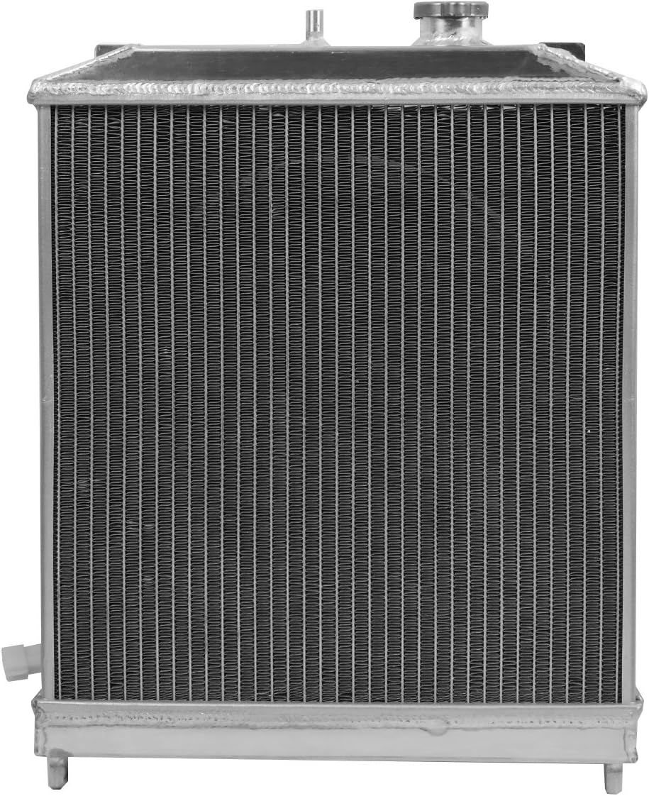 DNA Motoring RA+FS-HC92-42-2 2-Row Radiator with Fan Shroud Compatible with 92-00 Civic / 93-97 Del Sol / 94-01 Integra MT