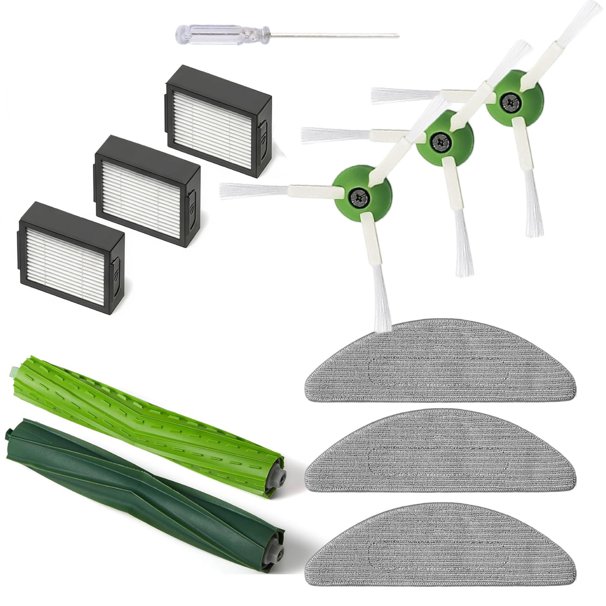 Combo Replacement Parts Kit for iRobot Roomba Combo Series