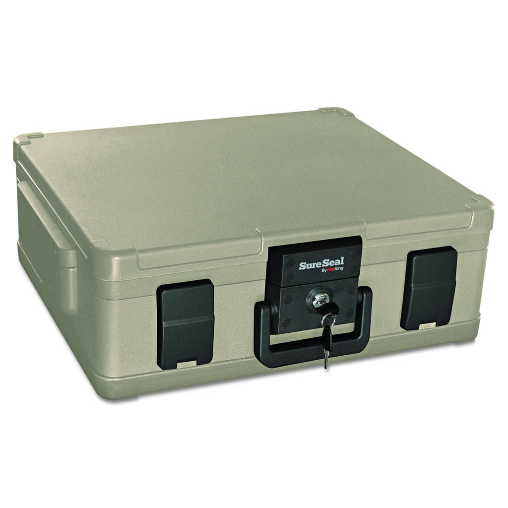 SureSeal Fire Safe with Key Lock, 1 Hour Fire Rated, UL Rated & 100 Hour Water Resistant Home Safe, Portable Home