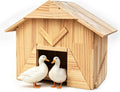Handcrafted Extra Large Solid Wood Duck Coop - Spacious Outdoor Poultry House for Ducks, Chickens & More, Easy