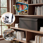 Long Comic Book Storage Box with Handle Lid 27.5"x7.5"x11"