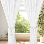 Luxury Crystal Beaded Magnetic Curtain Tieback, Purple