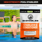 Cyanuric Acid Pool Stabilizer & Conditioner, Chlorine Stabilizer, 12-Pound