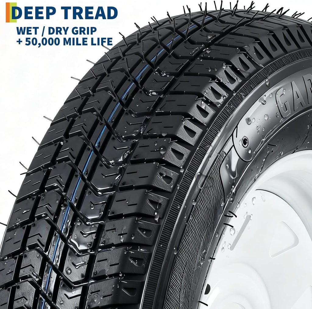 ST205/75D15 Trailer Tire and Wheel Assembly, 5 Lug, Set of 2