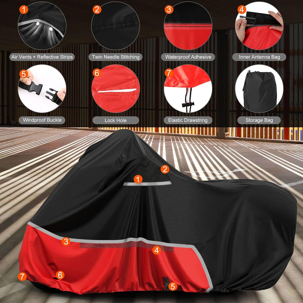 Waterproof Motorcycle Cover Replace for Harley Davidson Touring Limited