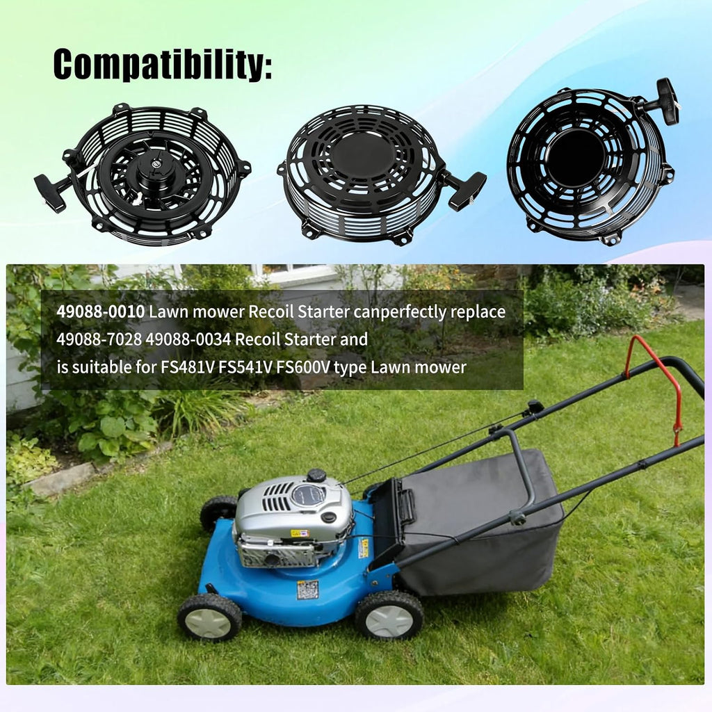 49088-0034 Lawn Mower Recoil Starter Compatible with Kawasaki Lawn Mower