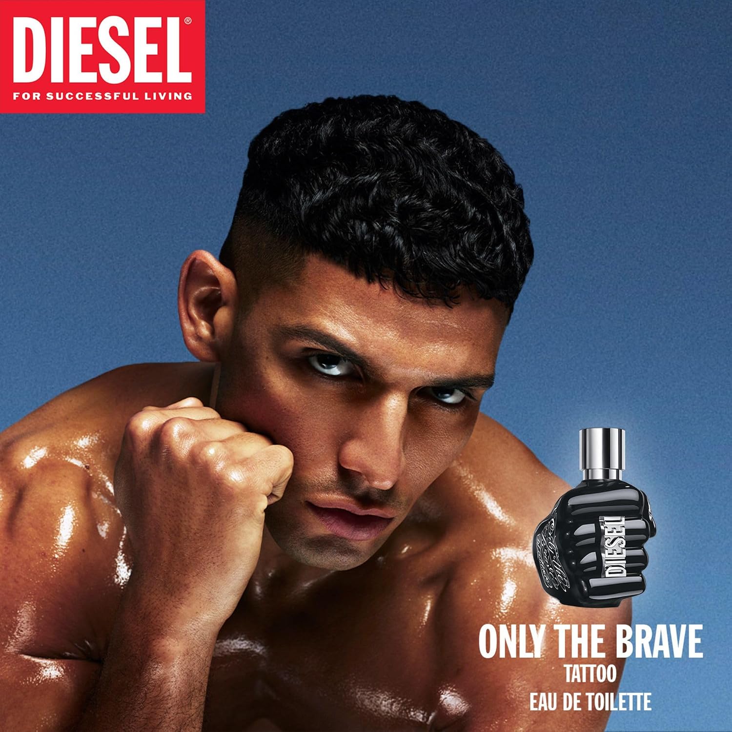 Only The Brave Tattoo, Eau de Toilette for Men, Woody Scent With Notes of Citrus, Sage, Pepper & Tobacco, 4.2 Fl. Oz.