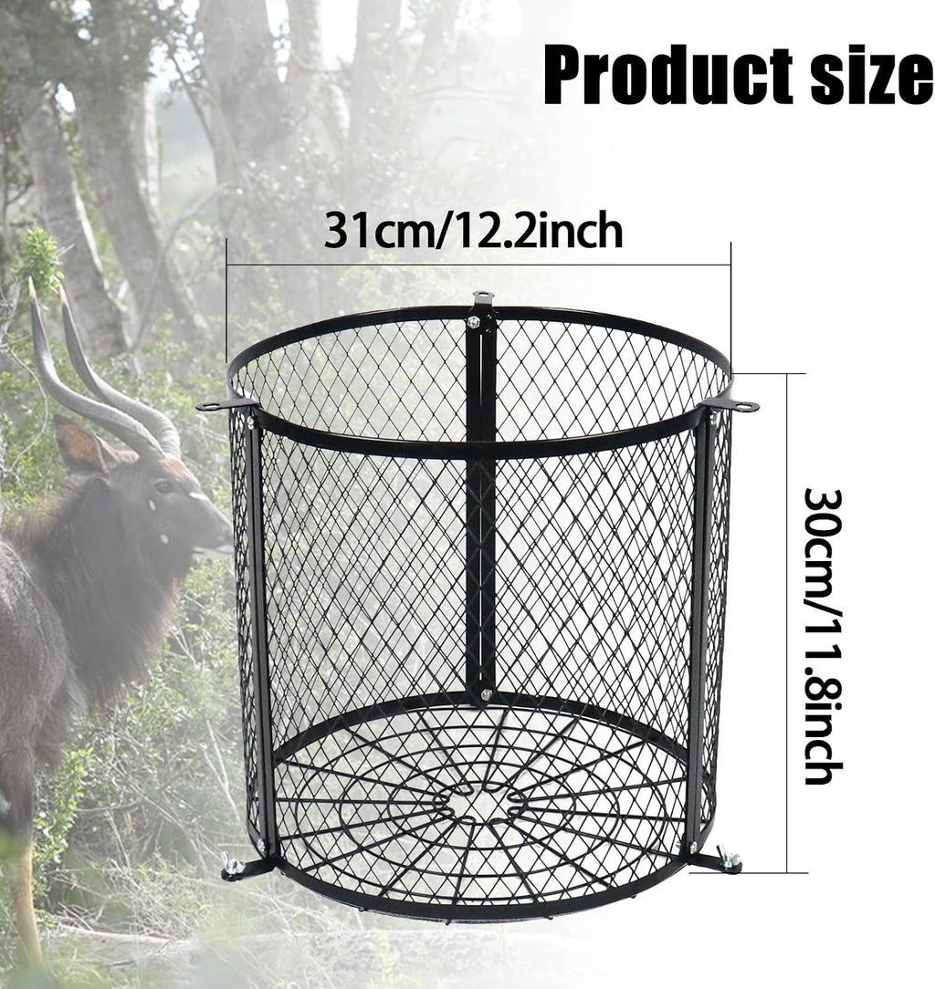 Deer Feeder Varmint Guard - Keep Wildlife Away from Your Feeder, 12.3” x 11.8” Varmint Cage for Feeder,Suit Varmint