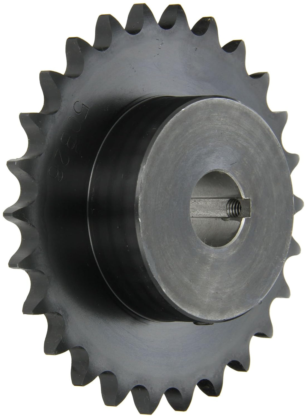Browning H5026X1 Finished Bore Roller Chain Sprocket, Single Strand, Steel, Hardened Teeth, 26 Teeth