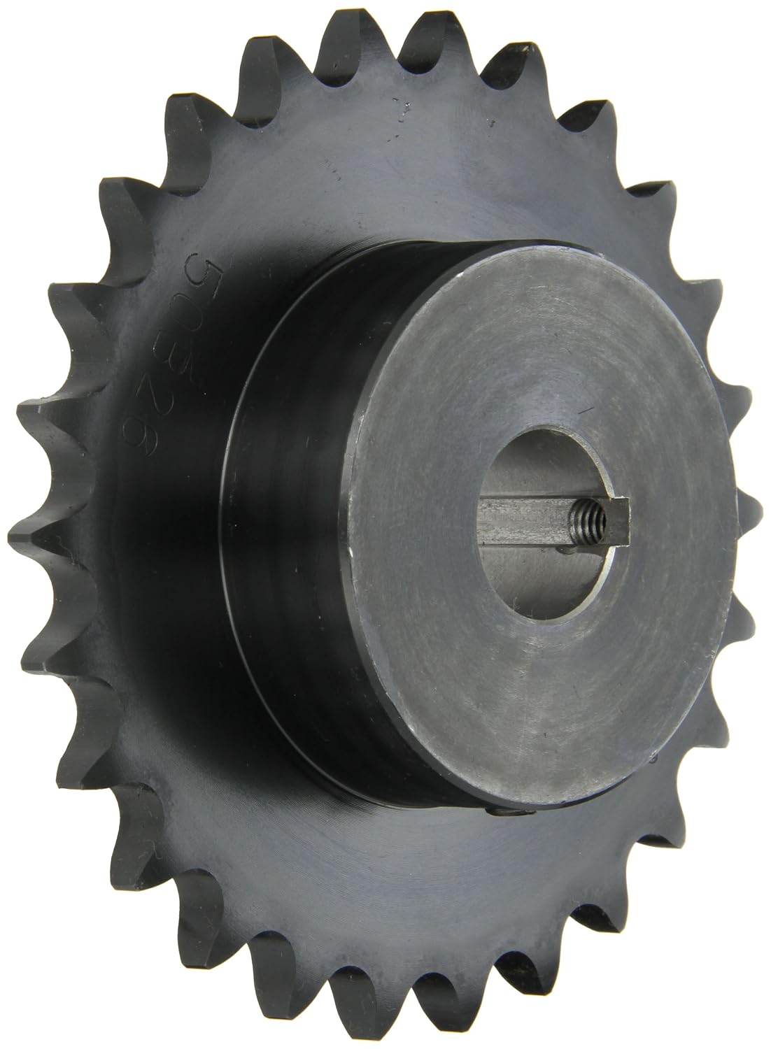 Browning H5026X1 Finished Bore Roller Chain Sprocket, Single Strand, Steel, Hardened Teeth, 26 Teeth