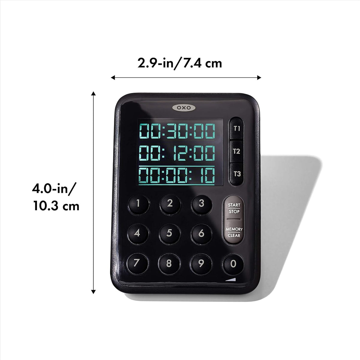 Good Grips Digital Triple Kitchen Timer, Three 100-Hour Counters