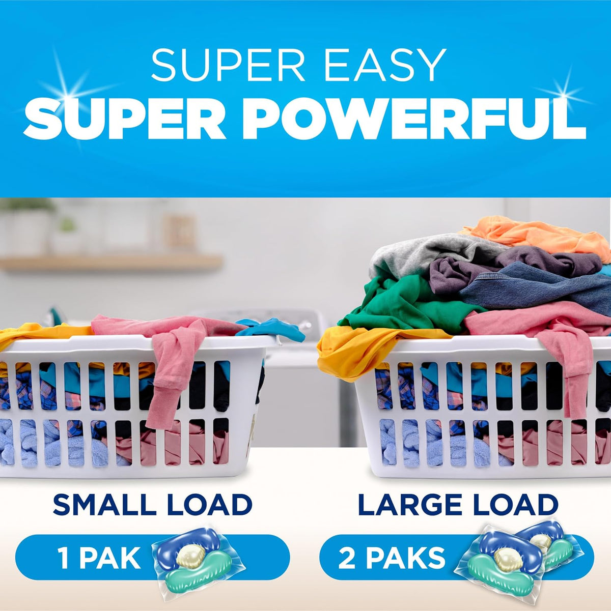 Clean Burst 5-in-1 Laundry Detergent Power Paks, 42 Count