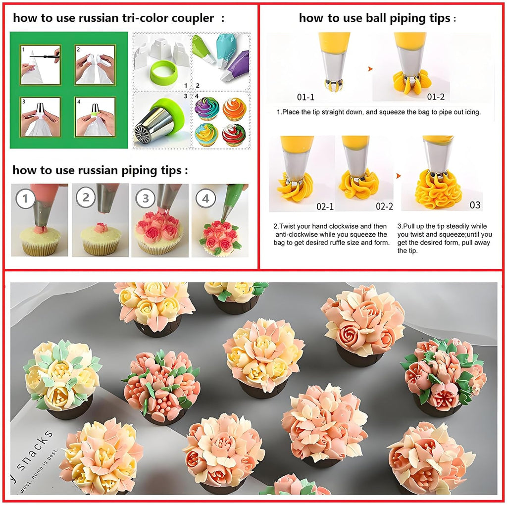 Cake Decorating Kit, 357 Pcs Baking Supplies