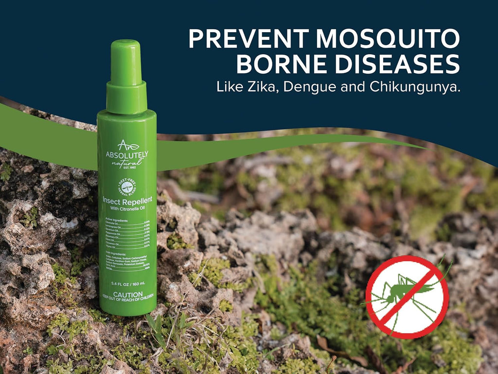 Mosquito Repellent for Outdoor Patio – DEET-Free Bug Spray with Citronella – Non-Sticky, Long-Lasting Fresh Scent