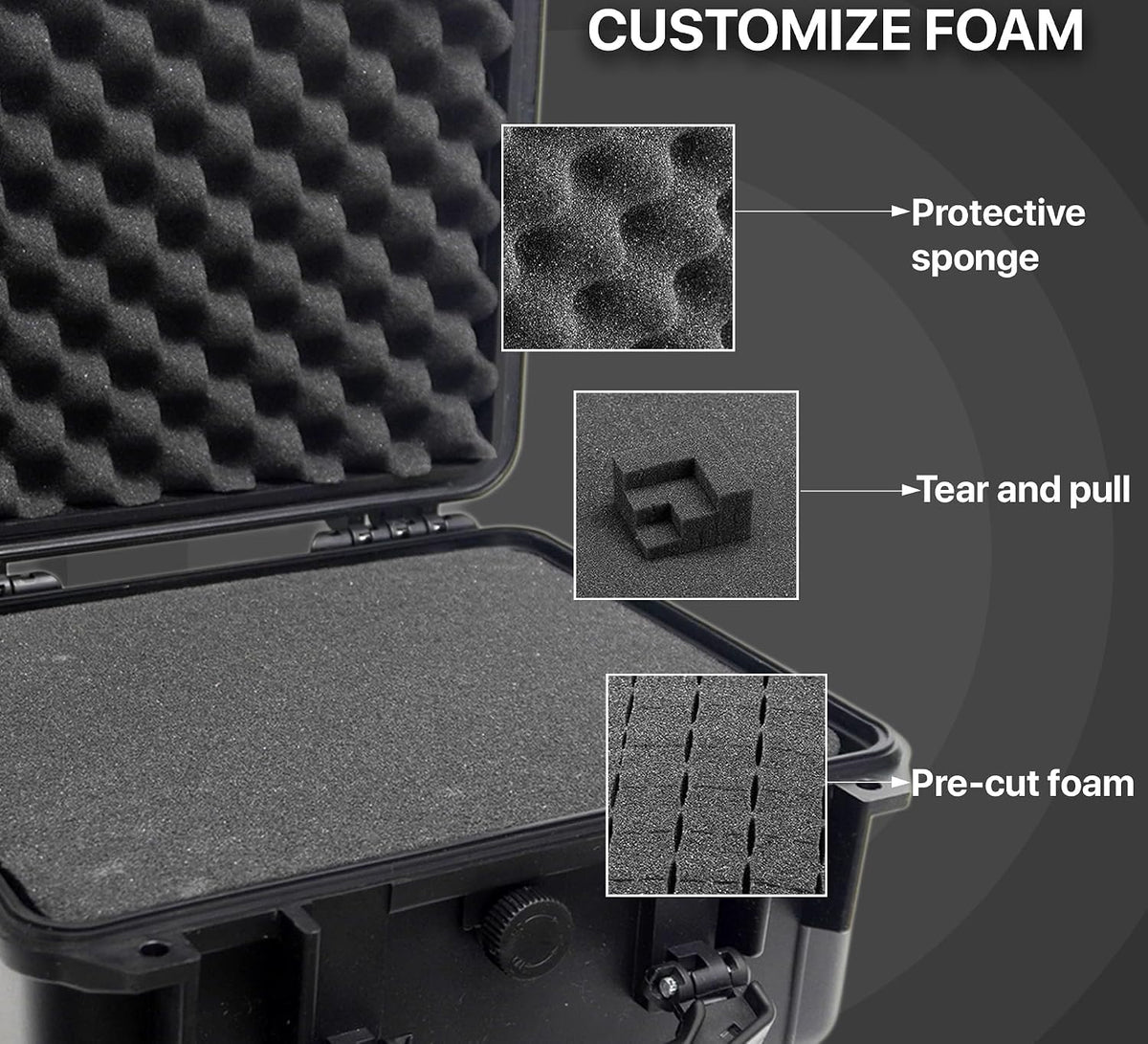 Tactical Hard Case WaterProof & Shock Proof With Custom Foam Insert