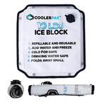 10lb Refillable Reusable Ice Pack - Stainless Snaps - Cold for Days - Non-Toxic, Leakproof, Suitable for Potable