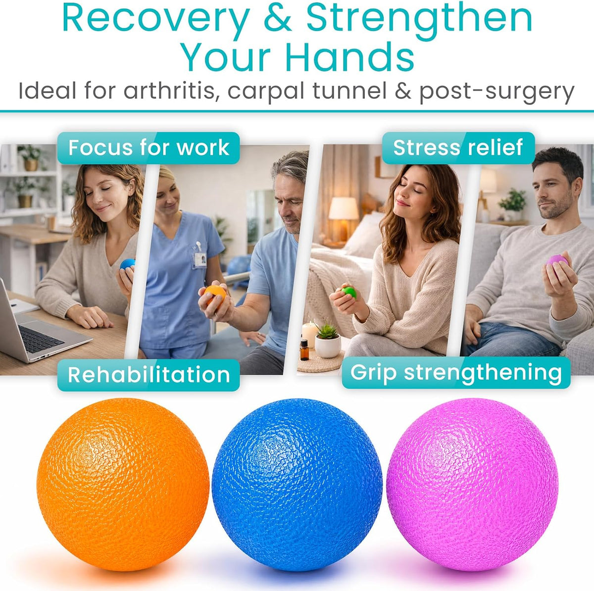 Stress Balls for Hand Therapy, Exercise, Arthritis (w/Rehab Video)