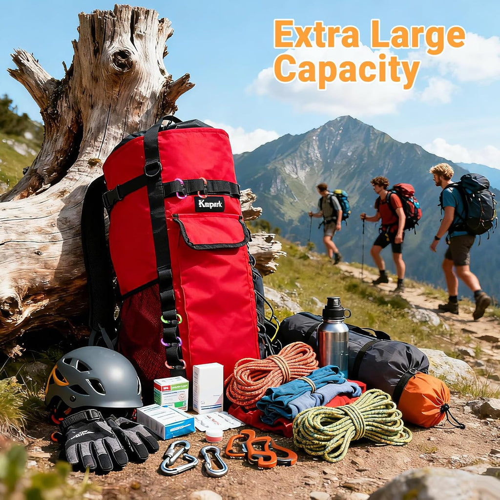 Rock Climbing Rope Storage Bag - Large Capacity Tree Rope Storage Backpack, Waterproof Oxford Outdoor Climbing Rope