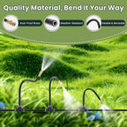 100FT Automatic Drip Irrigation Kits with Water Timer 360° Bendable Spray