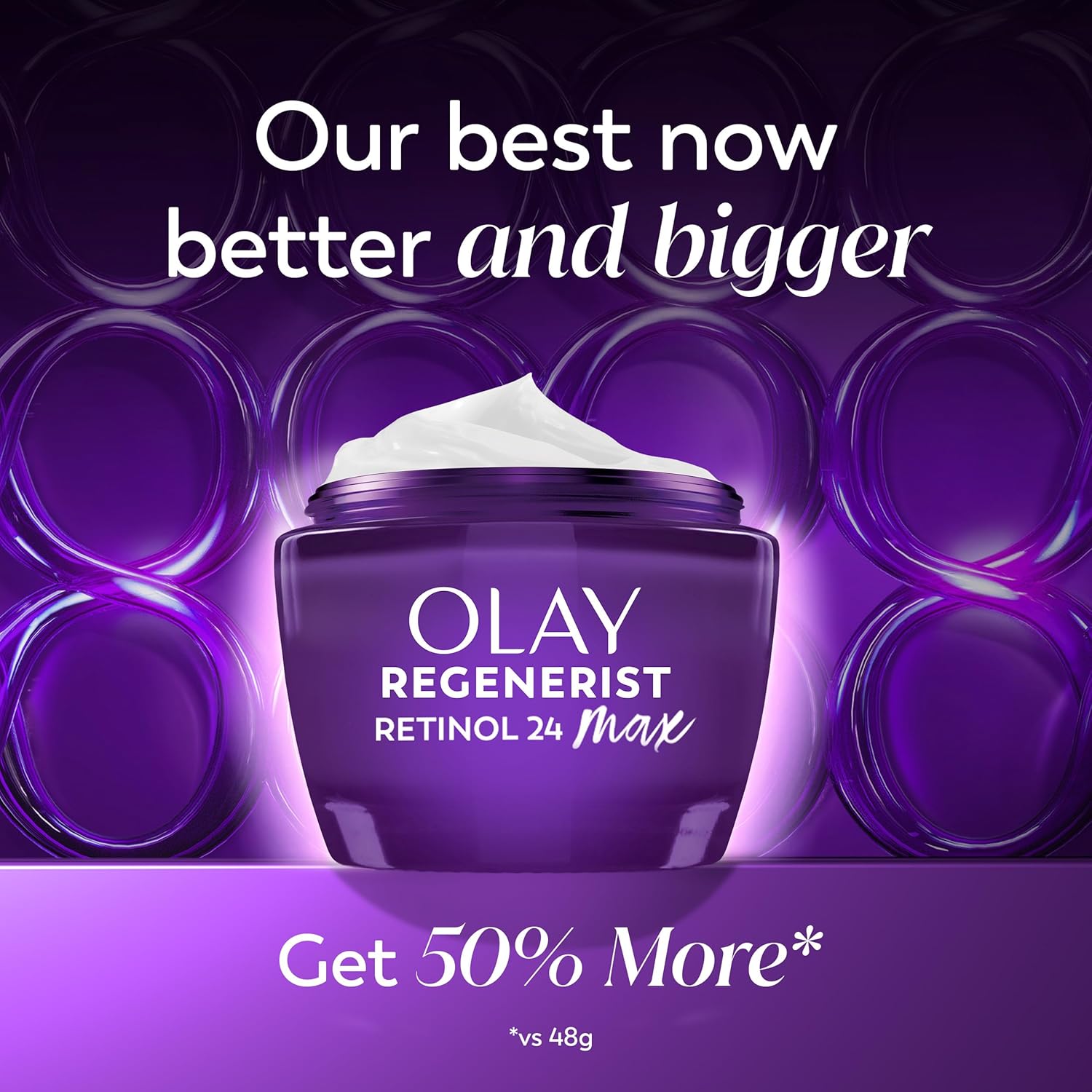 Retinol Night Cream for Women, MAX, Anti-Aging Face Mousturizer, Fragrance-Free, Non Greasy - Anti-Wrinkle, Smooth