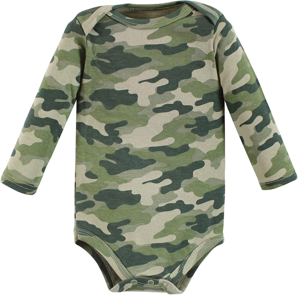 baby-boys Cotton Long-sleeve Bodysuits 3-pack