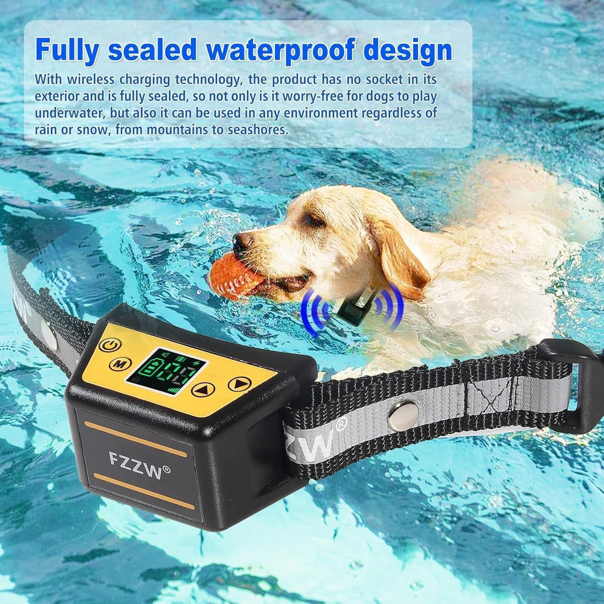 Dog Wireless Fence Pet Electric GPS Fence Containment System, Adjustable Control Range Warning Strength, Wireless