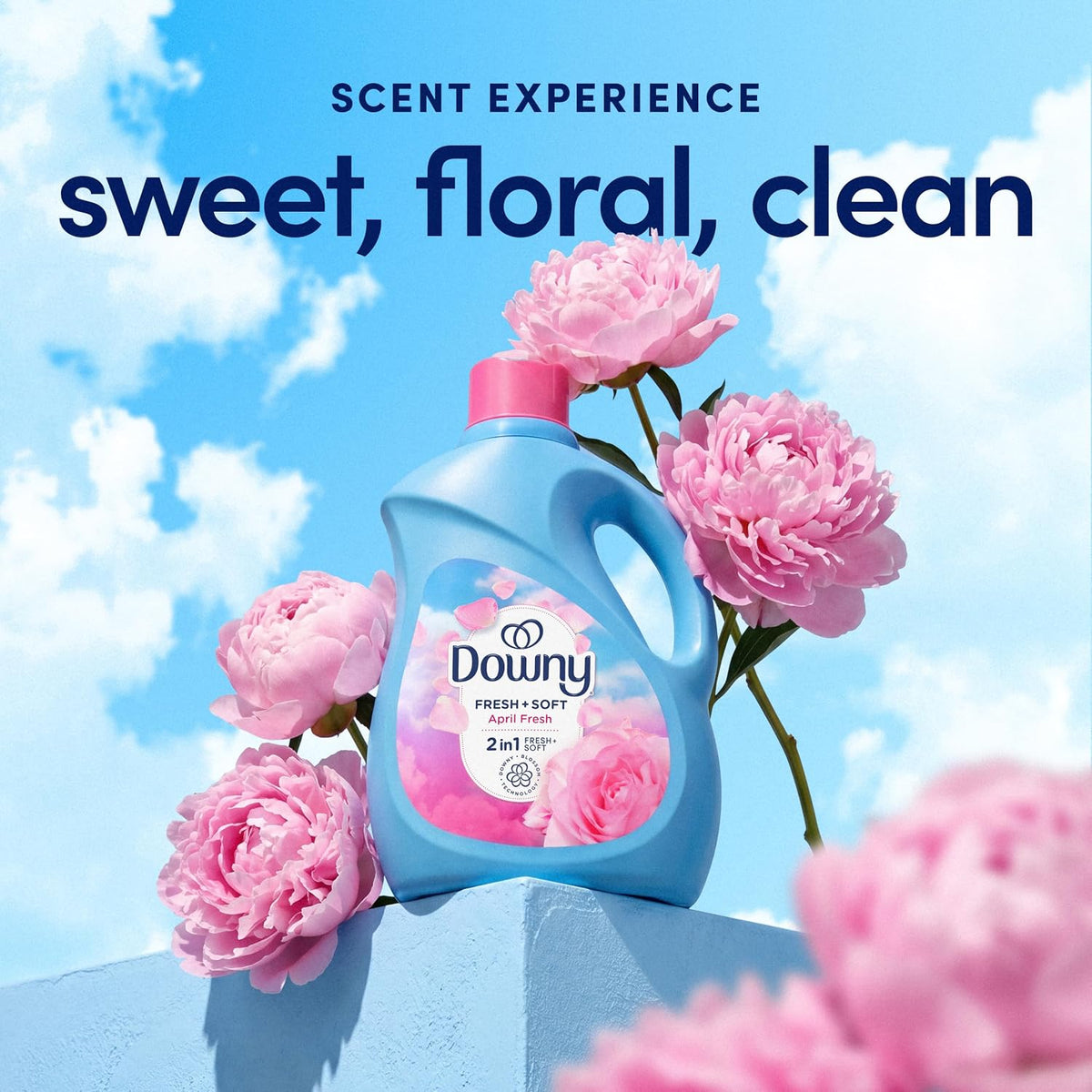 Fabric Softener Liquid, April Fresh Scent, 111 fl oz, 150 Loads