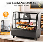 Countertop Display Fridge 3.5 Cu.Ft Double Glass Door