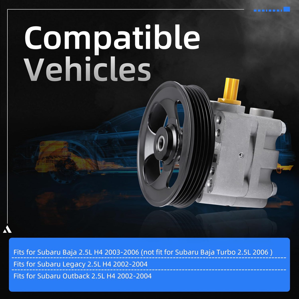Power Steering Pump, 21-5254, for Subaru Baja 2003-2006