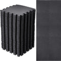 60 PCS Kids Foam Puzzle Mat,Black | 12 Inch, Solid Color Foam Play Mat Bulk, Multi-Use Floor Rug, with Borders