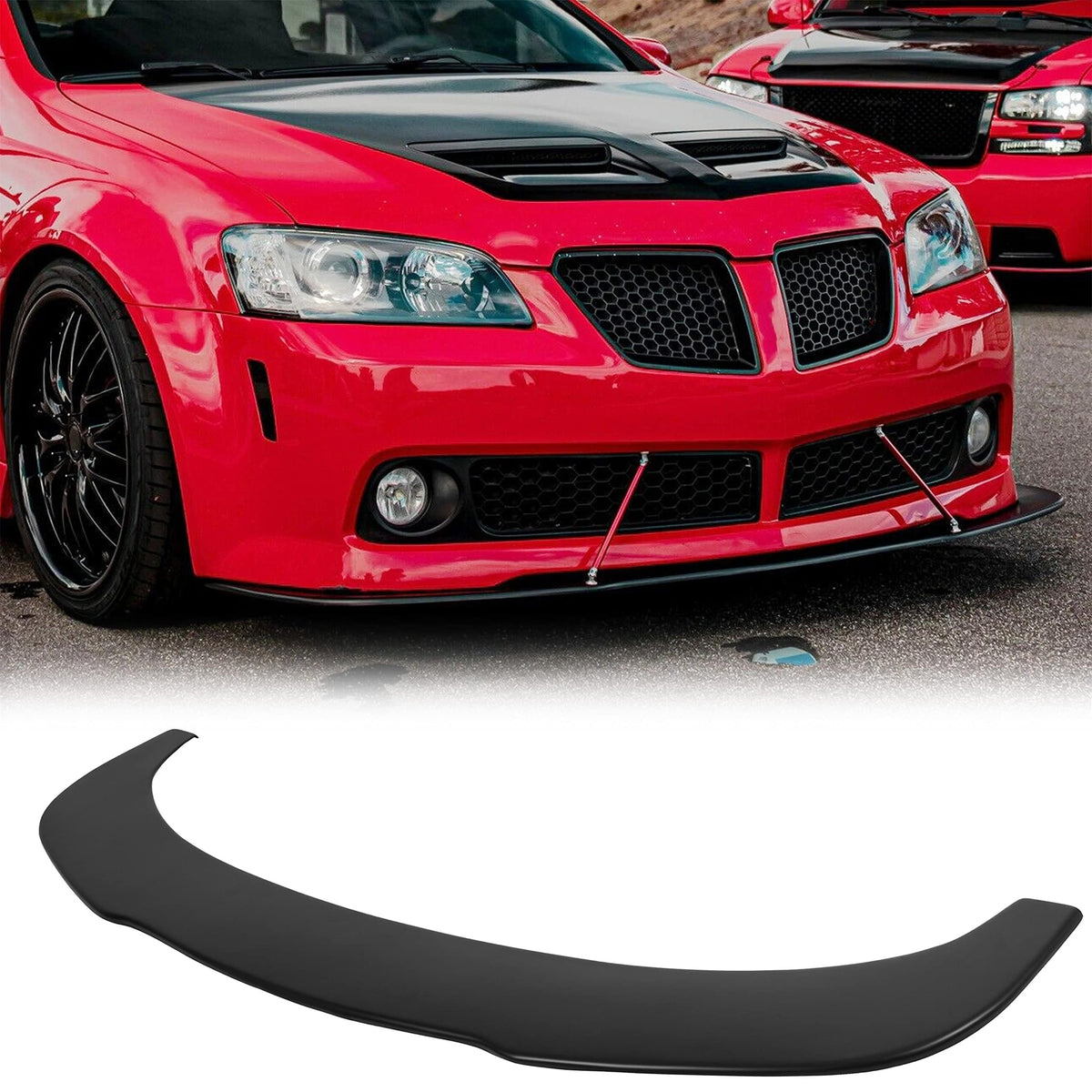 ECOTRIC 67''x Bumper Lip Chin Flat Spoiler Compatible with Challenger