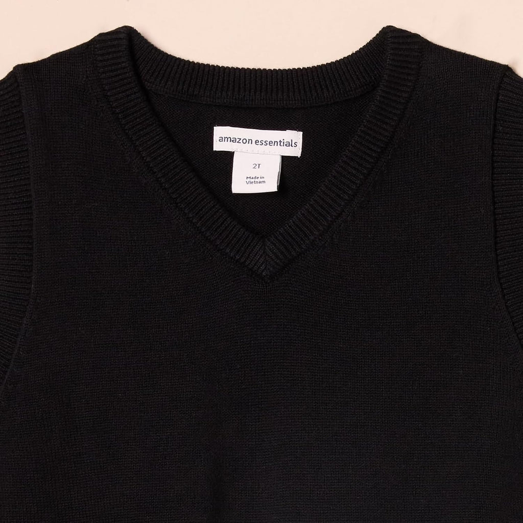 Boys and Toddlers' School Uniform Cotton V-Neck Sweater Vest