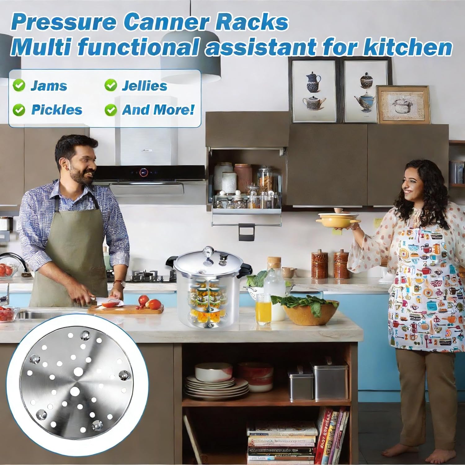 85707 11"Pressure Canner Rack Fit for Presto 16 to 23 Quart Pressure Canner