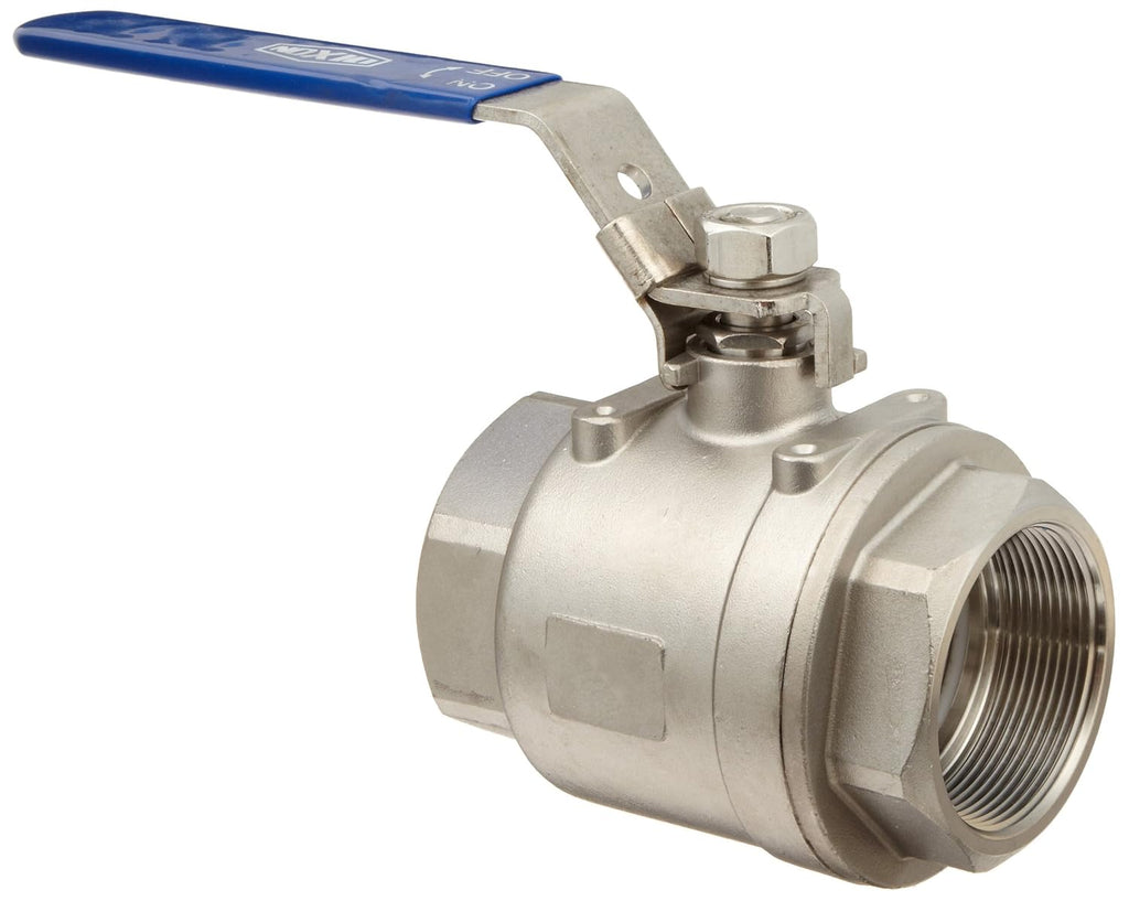 Dixon SSLBV200 Stainless Steel 316 Ball Valve, Locking Handle, 2" NPT Female