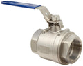 Dixon SSLBV200 Stainless Steel 316 Ball Valve, Locking Handle, 2" NPT Female