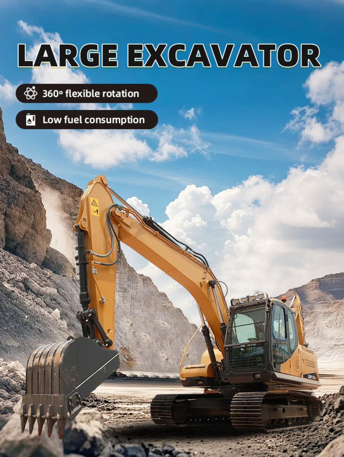 Heavy Duty Excavator Large Excavator Construction Hydraulic Excavator