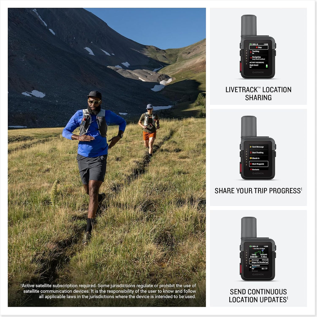 Garmin inReach Mini 3 Rugged Compact Global Satellite Communicator | Two-Way Texting, Emergency SOS Messaging, 350